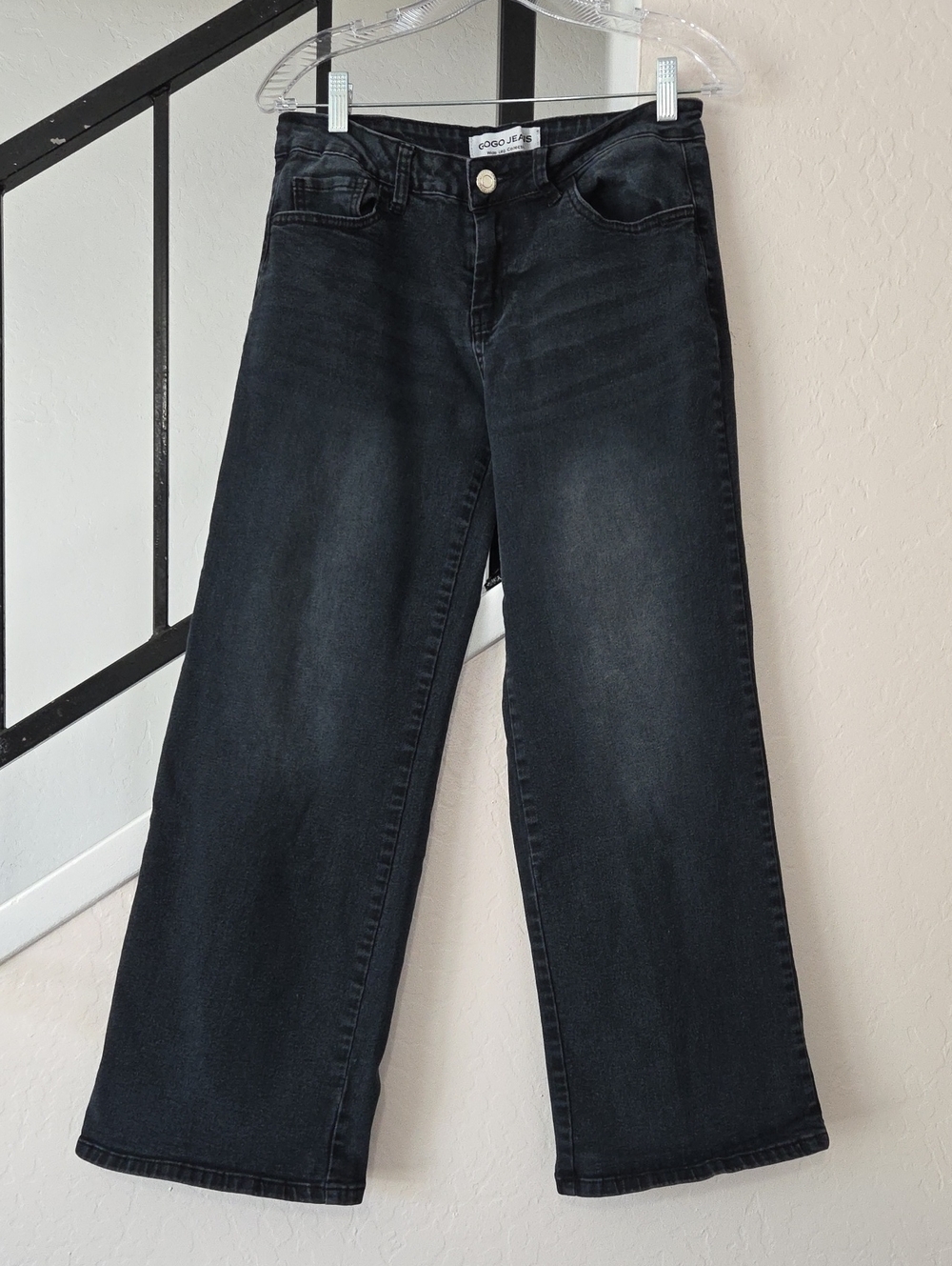 GOGO Black Wide-Leg Jeans Size 5